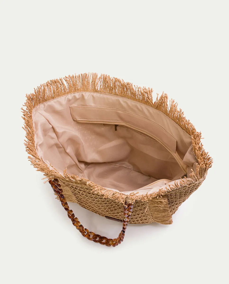 PORRONET Bolso Capazo Triana Rafia Flash Sale