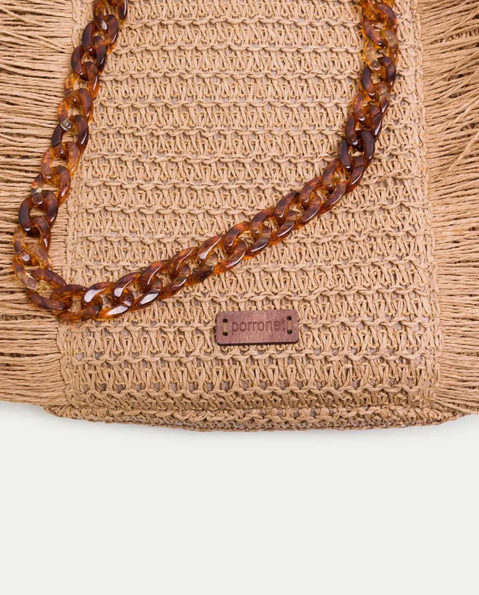 PORRONET Bolso Capazo Triana Rafia Flash Sale
