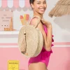 PORRONET Bolso Redondo Rafia Natural Pinets Shop