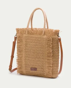 PORRONET Bolso Shopper Macarena Rafia Hot