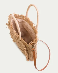 PORRONET Bolso Shopper Macarena Rafia Hot
