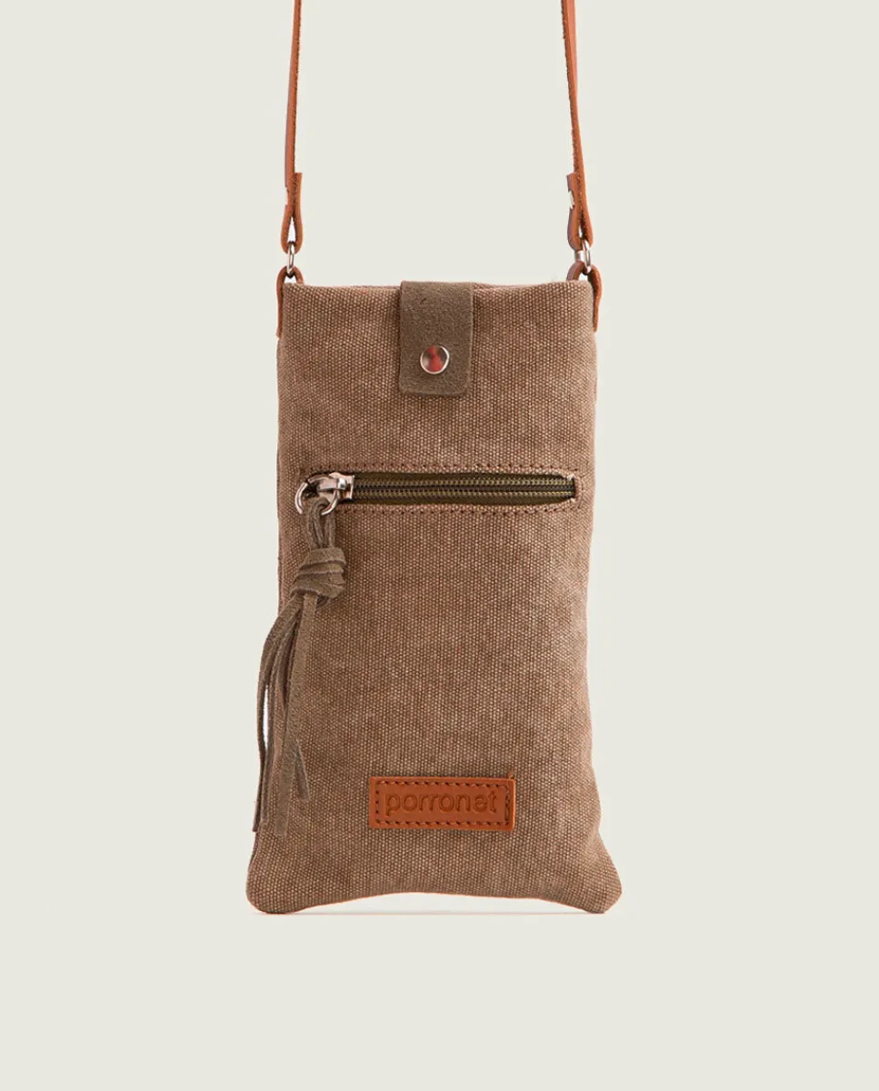 PORRONET Bolso Textil Kaki Malia New