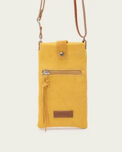 PORRONET Bolso Textil Mostaza Malia Flash Sale