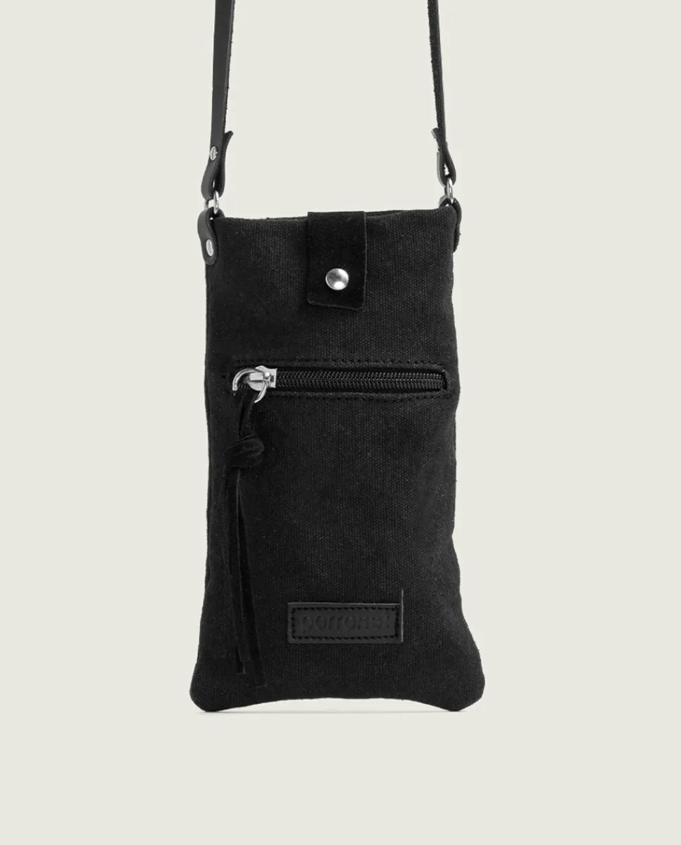 PORRONET Bolso Textil Negro Malia New