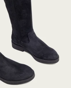 PORRONET Botas Altas Planas Carbon Con Cremallera Vega Cheap