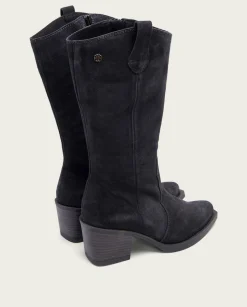 PORRONET Botas Cowboy Carbon Con Cremallera Java Outlet