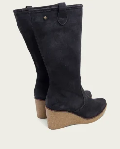 PORRONET Botas De Cuña Carbon Con Cremallera Marina Online