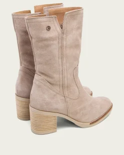 PORRONET Botas De Tacón Arena Con Cremallera Nia Clearance