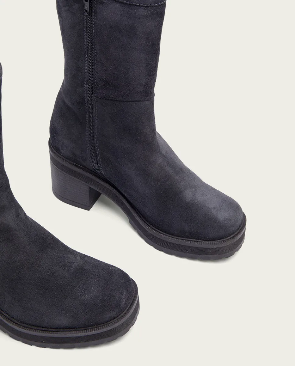 PORRONET Botas De Tacón Carbon Con Cremallera Reiko Cheap