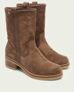 PORRONET Botas Planas Moka Con Tiradores Paula Hot