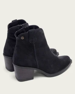 PORRONET Botines Cowboy Carbon Con Cremallera Jara Outlet