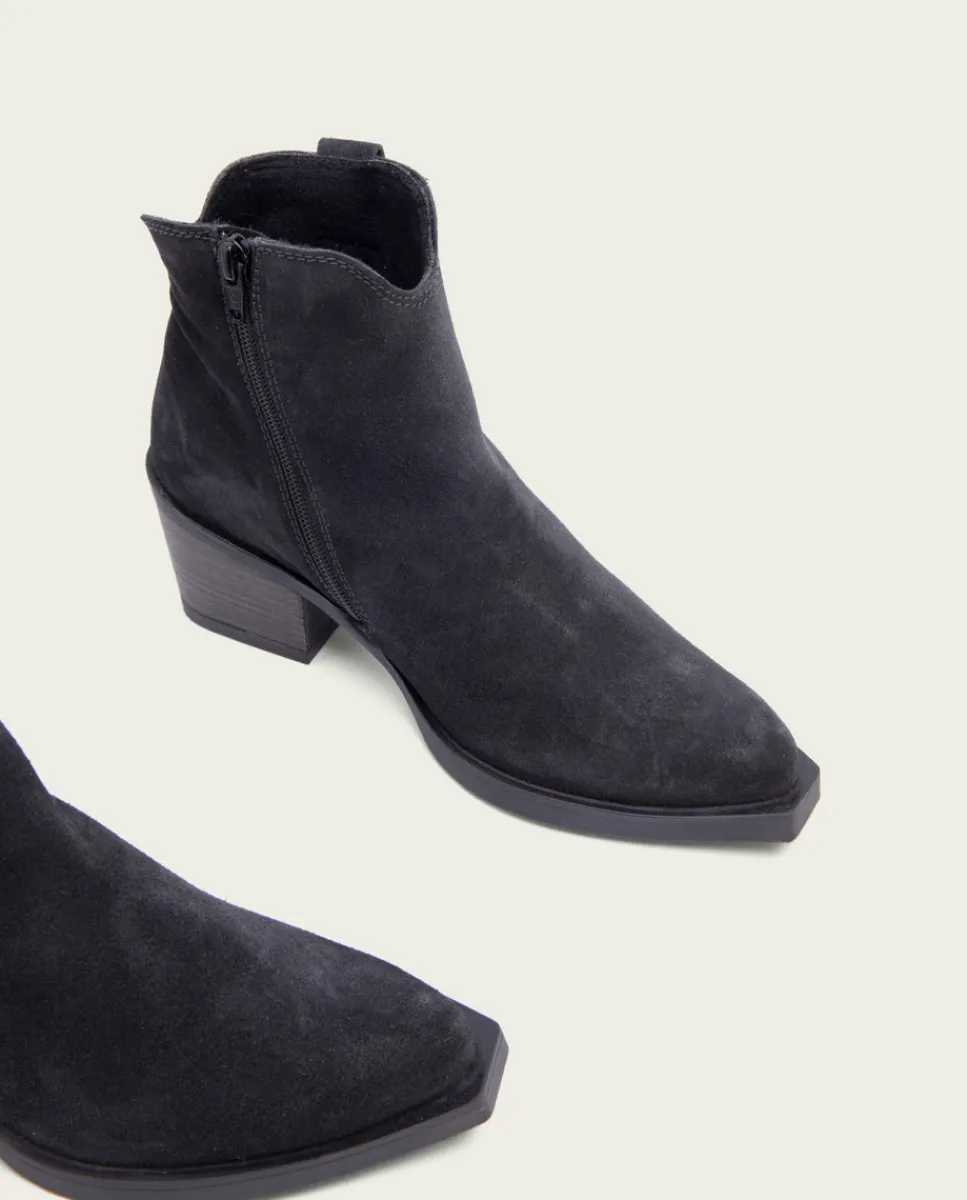 PORRONET Botines Cowboy Carbon Con Cremallera Jara Outlet