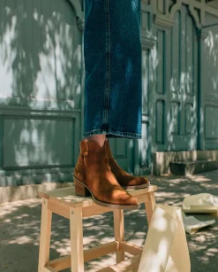 PORRONET Botines Cowboy Cuero Con Cremallera Jara Flash Sale