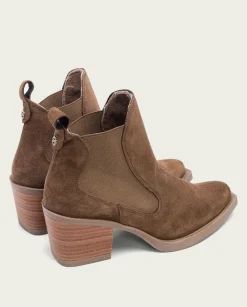 PORRONET Botines Cowboy Moka Con Elasticos Jackie Discount