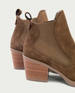 PORRONET Botines Cowboy Moka Con Elasticos Jackie Discount