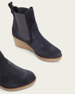 PORRONET Botines De Cuña Carbon Con Elasticos Malena Discount