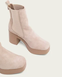 PORRONET Botines De Tacón Arena Con Elasticos Lena Best