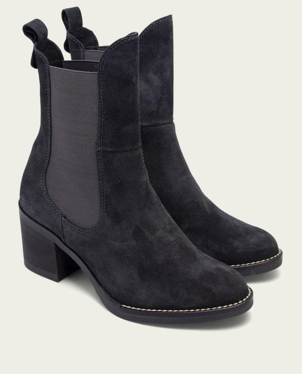 PORRONET Botines De Tacón Carbon Con Elasticos Ninet Cheap