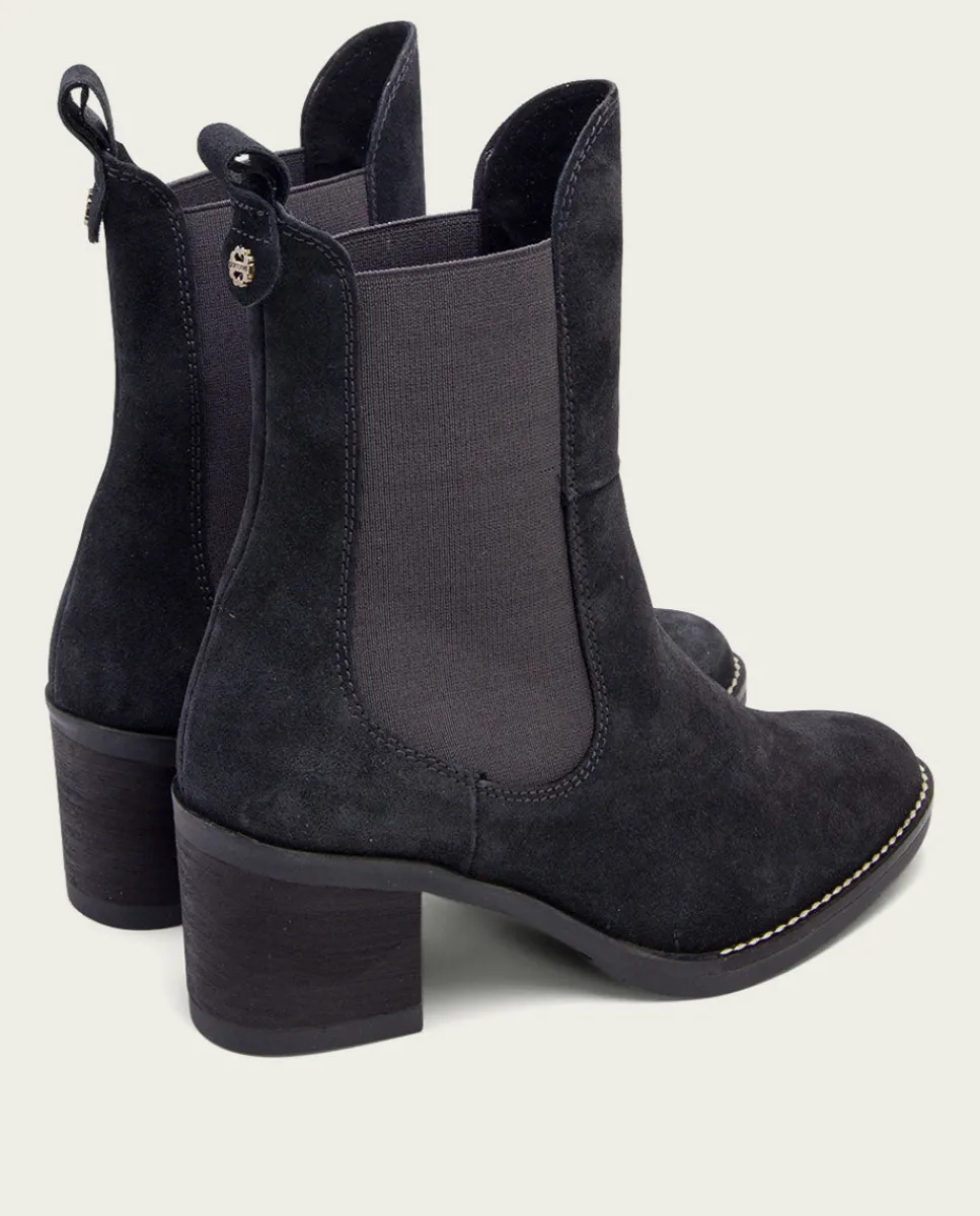 PORRONET Botines De Tacón Carbon Con Elasticos Ninet Cheap