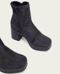 PORRONET Botines De Tacón Carbon Con Cremallera Leta Outlet