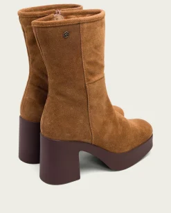 PORRONET Botines De Tacón Cuero Con Cremallera Lisa Hot