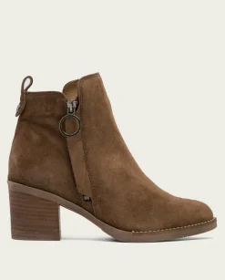 PORRONET Botines De Tacón Moka Con Cremallera Nery Online