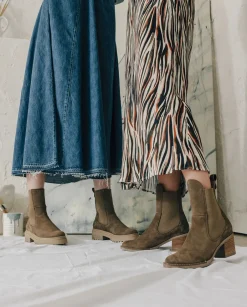 PORRONET Botines De Tacón Moka Con Elasticos Ninet Store