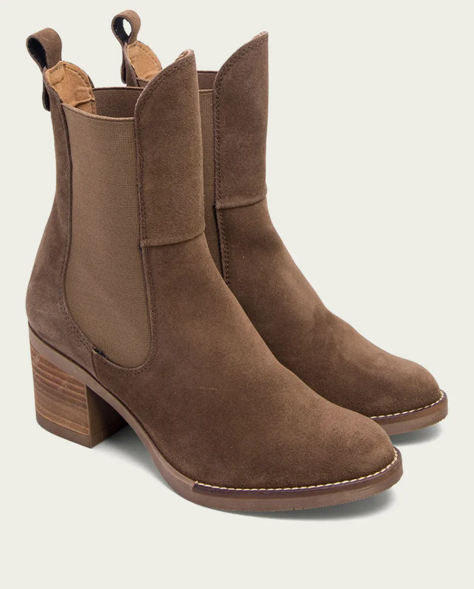 PORRONET Botines De Tacón Moka Con Elasticos Ninet Store