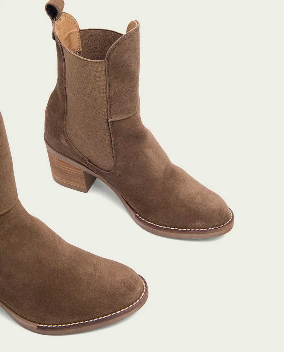 PORRONET Botines De Tacón Moka Con Elasticos Ninet Store
