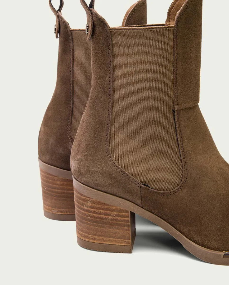 PORRONET Botines De Tacón Moka Con Elasticos Ninet Store