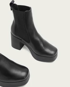 PORRONET Botines De Tacón Negro Con Elasticos Laura Hot