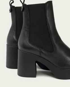 PORRONET Botines De Tacón Negro Con Elasticos Laura Hot