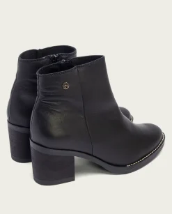 PORRONET Botines De Tacón Negro Con Cremallera Nahia Fashion