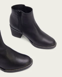 PORRONET Botines De Tacón Negro Con Cremallera Nahia Fashion