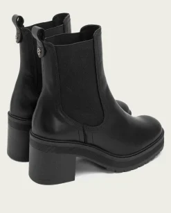 PORRONET Botines De Tacón Negros Con Elasticos Raia Clearance