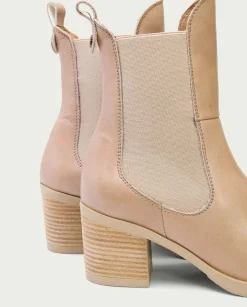 PORRONET Botines De Tacón Taupe Con Elasticos Nekane Best