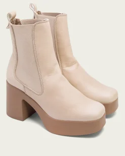 PORRONET Botines De Tacón Taupe Con Elasticos Laura Online