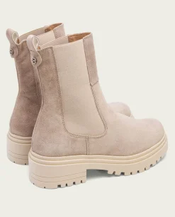 PORRONET Botines Planos Arena Con Elasticos Sibila Online