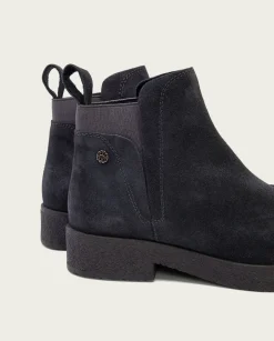 PORRONET Botines Planos Carbon Con Elasticos Valentina Sale