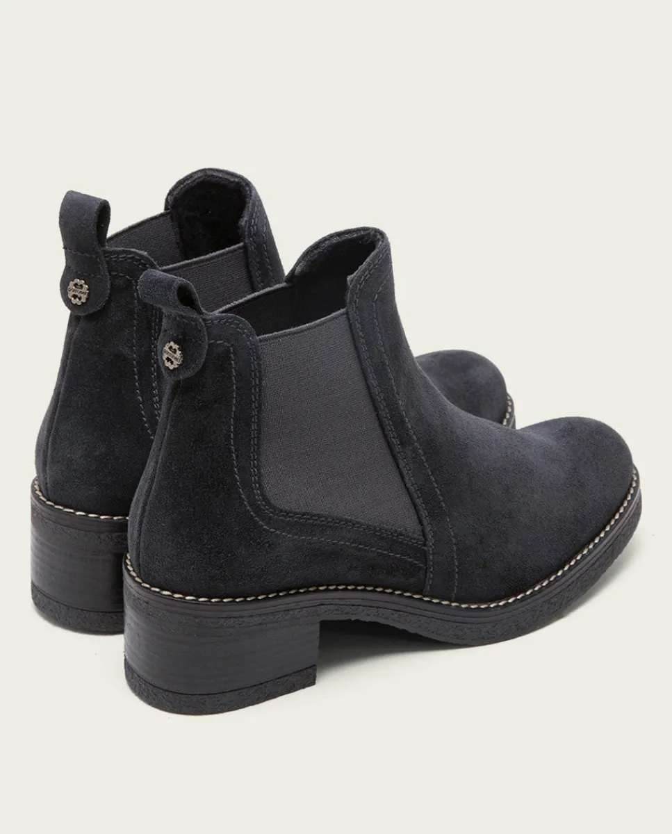 PORRONET Botines Planos Carbon Con Elasticos Pau Clearance