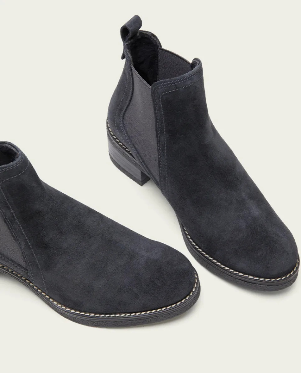 PORRONET Botines Planos Carbon Con Elasticos Pau Clearance