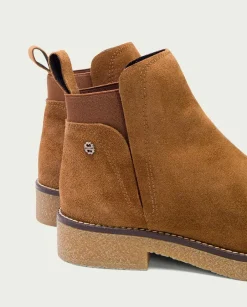 PORRONET Botines Planos Cuero Con Elasticos Valentina Cheap