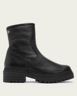 PORRONET Botines Planos Negros Con Cremallera Shani Store