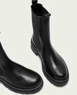 PORRONET Botines Planos Track Negros Con Elasticos Dakota Sale