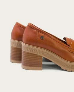 PORRONET Mocasines De Tacón Cuero Rahel Sale