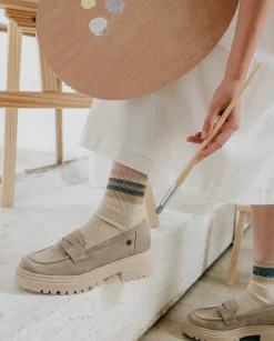 PORRONET Mocasines Planos Arena Selma Cheap