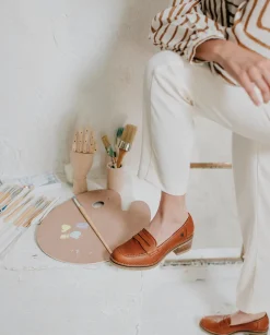 PORRONET Mocasines Planos Cuero Pandora Best Sale