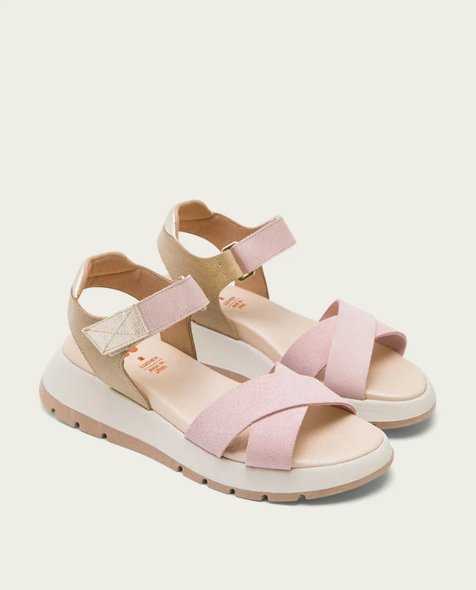 PORRONET Plataforma De Piel Rosa Erika Flash Sale