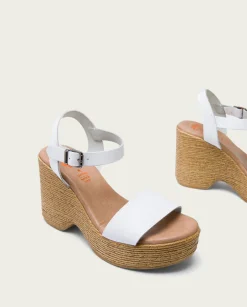 PORRONET Sandalia Tacón Alto Blanco Michele Best Sale