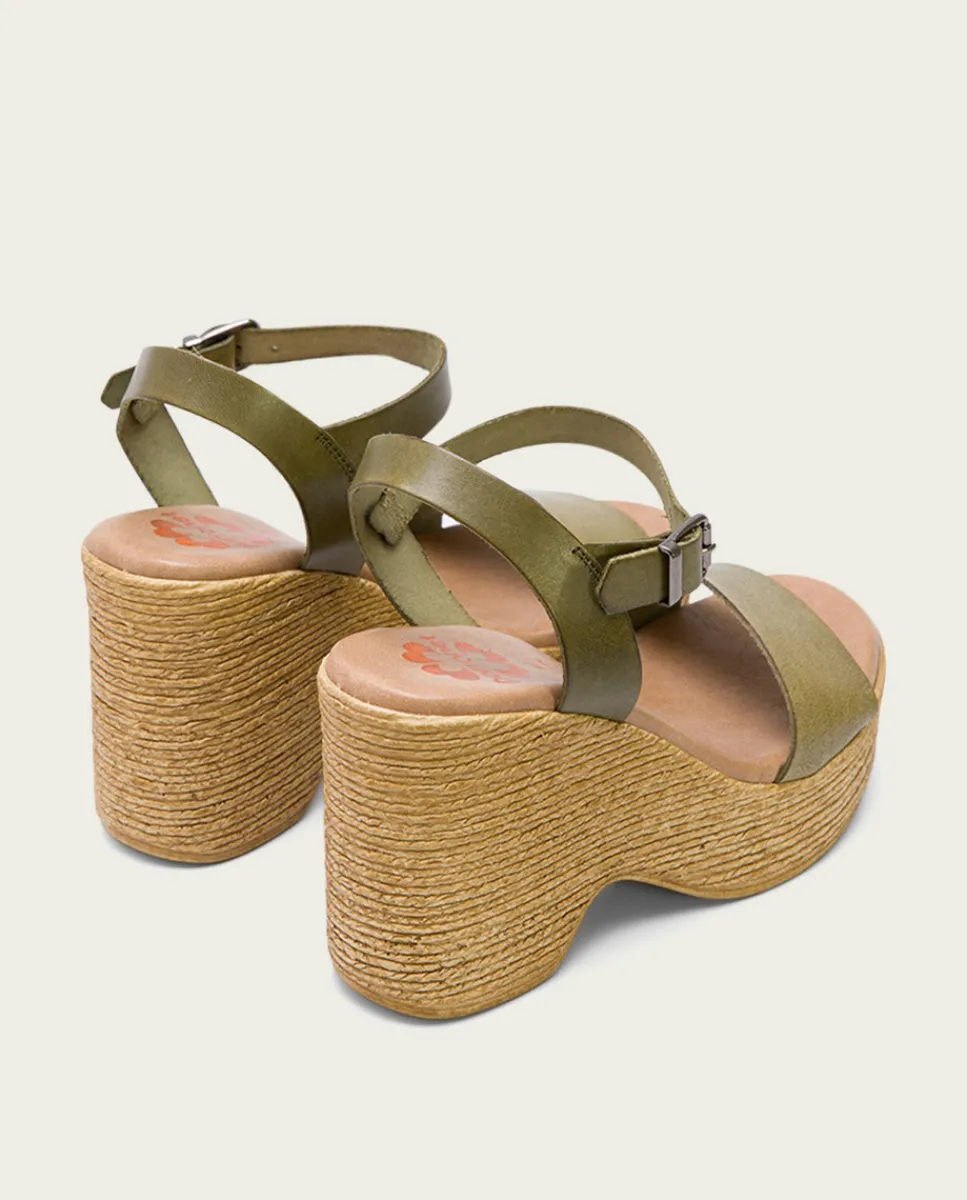 PORRONET Sandalia Tacón Alto Kaki Michele Cheap